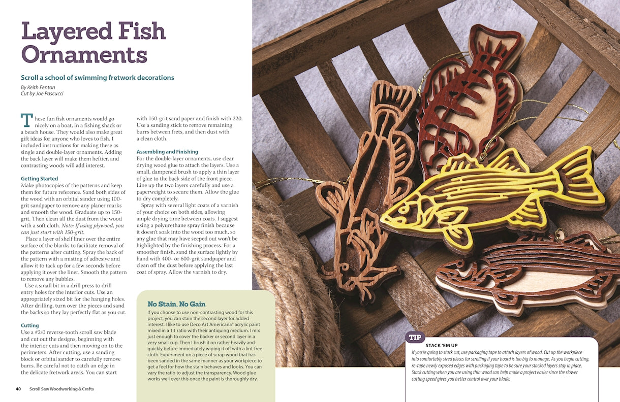Scroll Saw Woodworking & Crafts Issue 94 Spring 2024 - Fox Chapel Publishing Co.
