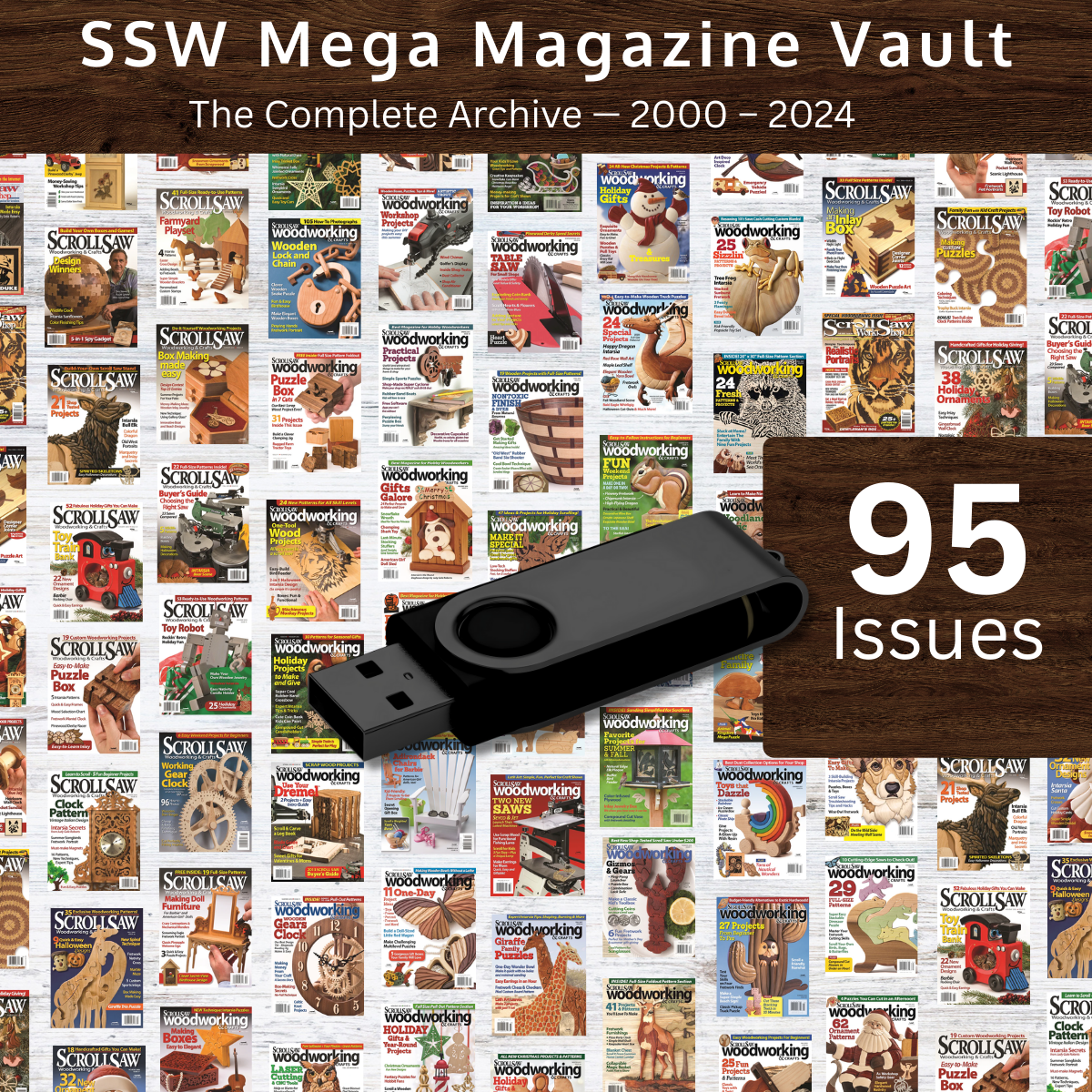 Scroll Saw Woodworking & Crafts Mega Magazine Vault