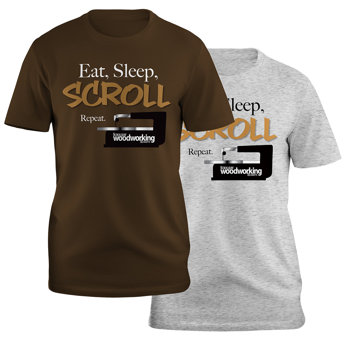 Eat Sleep Scroll Repeat T-Shirt - Fox Chapel Publishing Co.