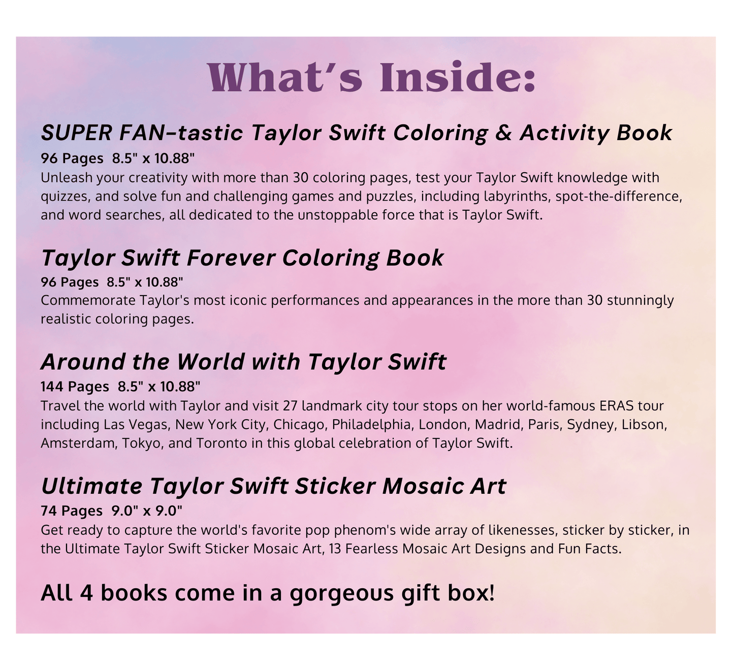 Taylor Swift 4-Book Bundle