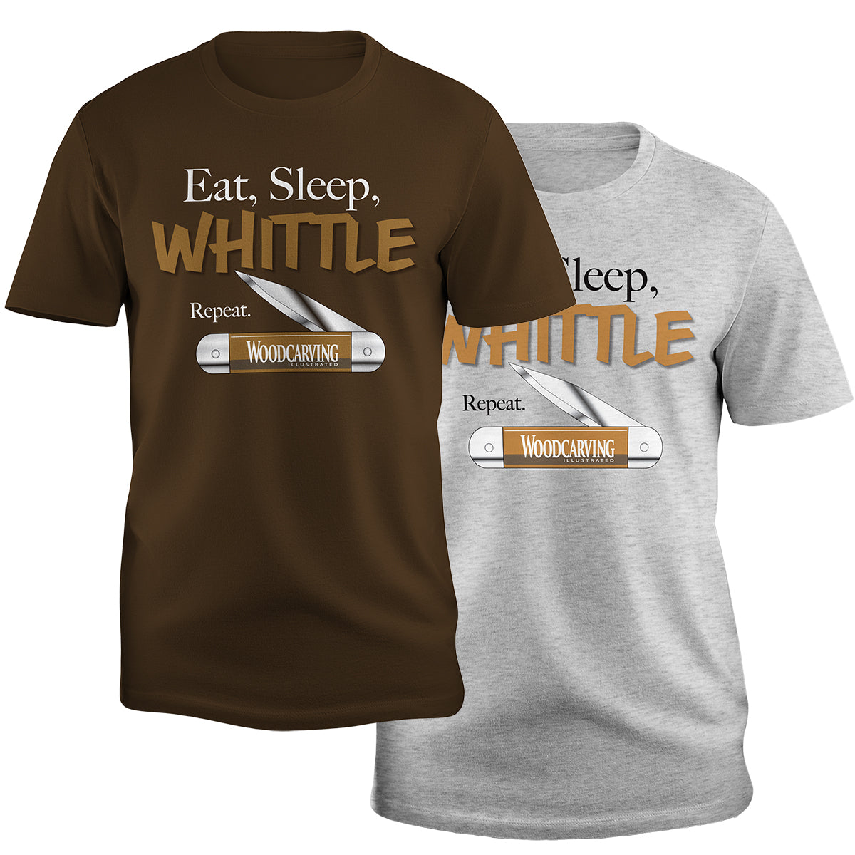 Eat Sleep Whittle Repeat T-Shirt - Fox Chapel Publishing Co.