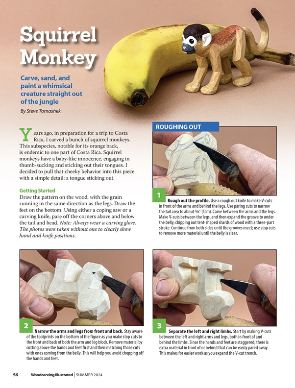 Woodcarving Illustrated Issue 107 Summer 2024 - Fox Chapel Publishing Co.