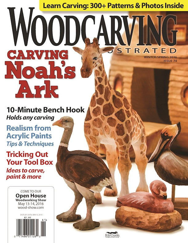 Woodcarving Illustrated Issue 74 Winter/Spring 2016 - Fox Chapel Publishing Co.