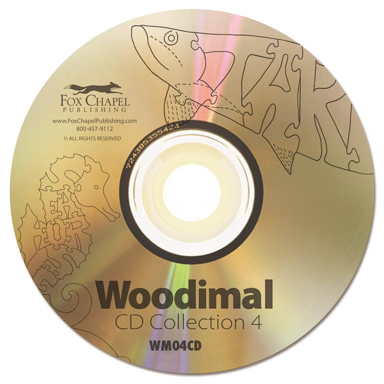 Woodimals CD Collection 4 Fish and Marine Life - Fox Chapel Publishing Co.