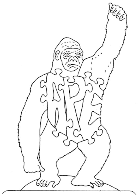 Ape - Upright With Arm Raised - Fox Chapel Publishing Co.