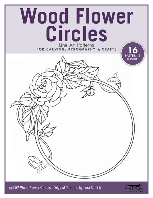 Wood Flowers - Circles - Pattern Pack - Download - Fox Chapel Publishing Co.