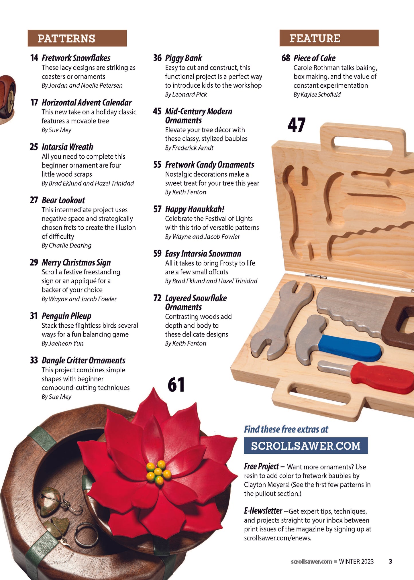 Scroll Saw Woodworking & Crafts Issue 93 Winter 2023 - Fox Chapel Publishing Co.