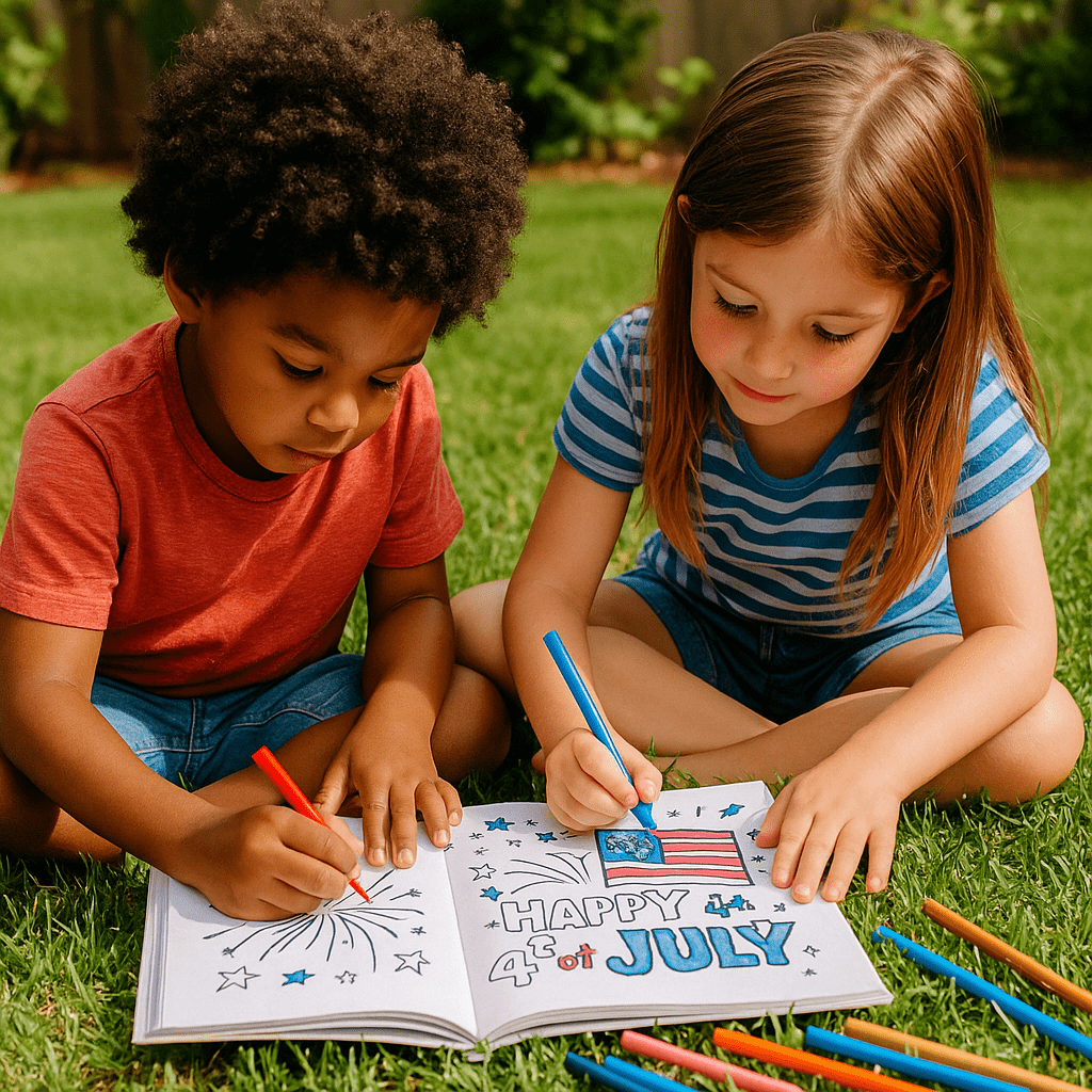Celebrate the 4th of July with Creativity: Patriotic Garden Crafts Using America the Beautiful Coloring Book - Fox Chapel Publishing Co.