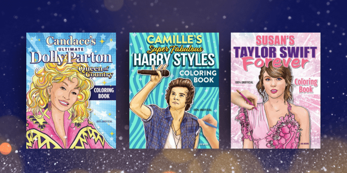 Personalized Celebrity Coloring Books: Taylor Swift, Harry Styles + More