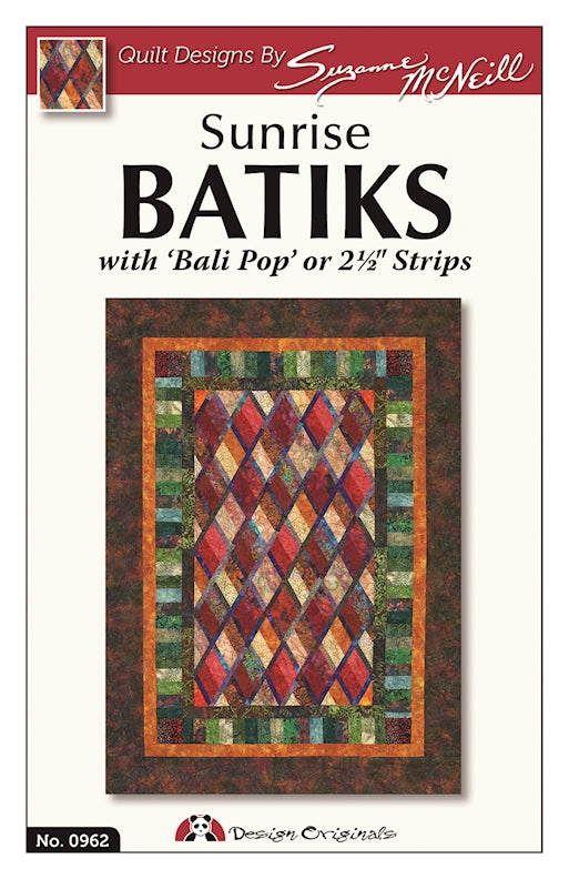 Sunrise Batik Style Quilt Pattern