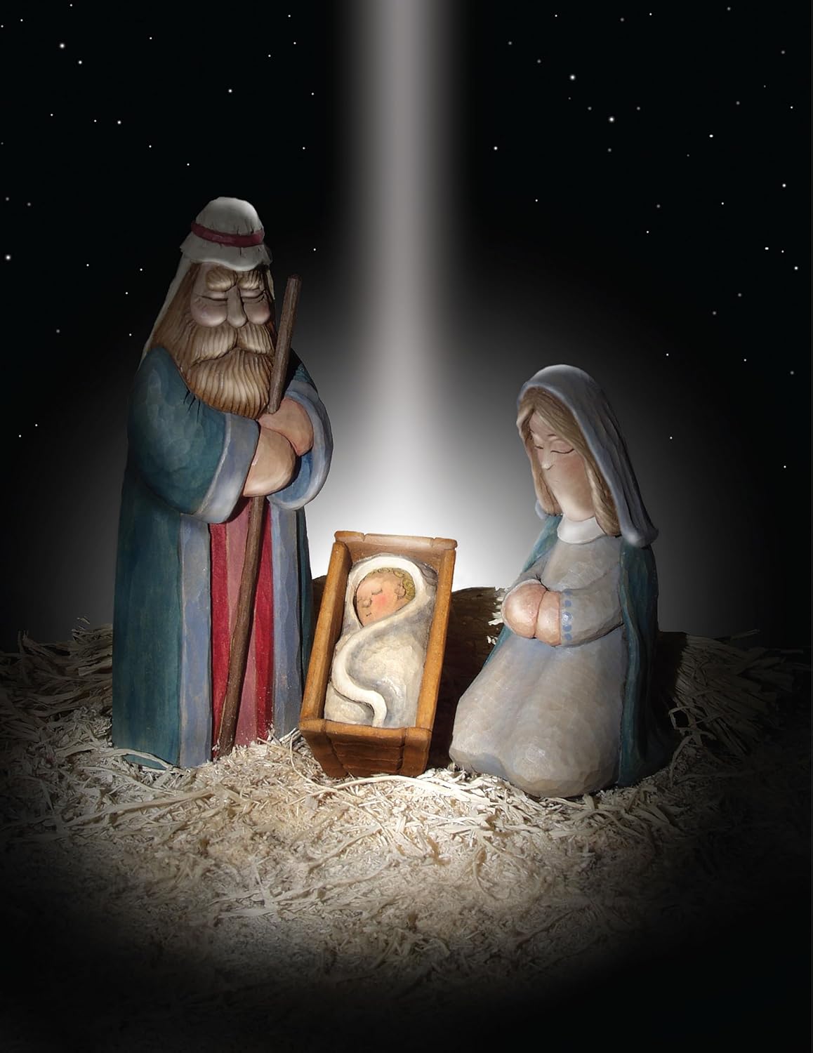 Woodcarving the Nativity in the Folk Art Style