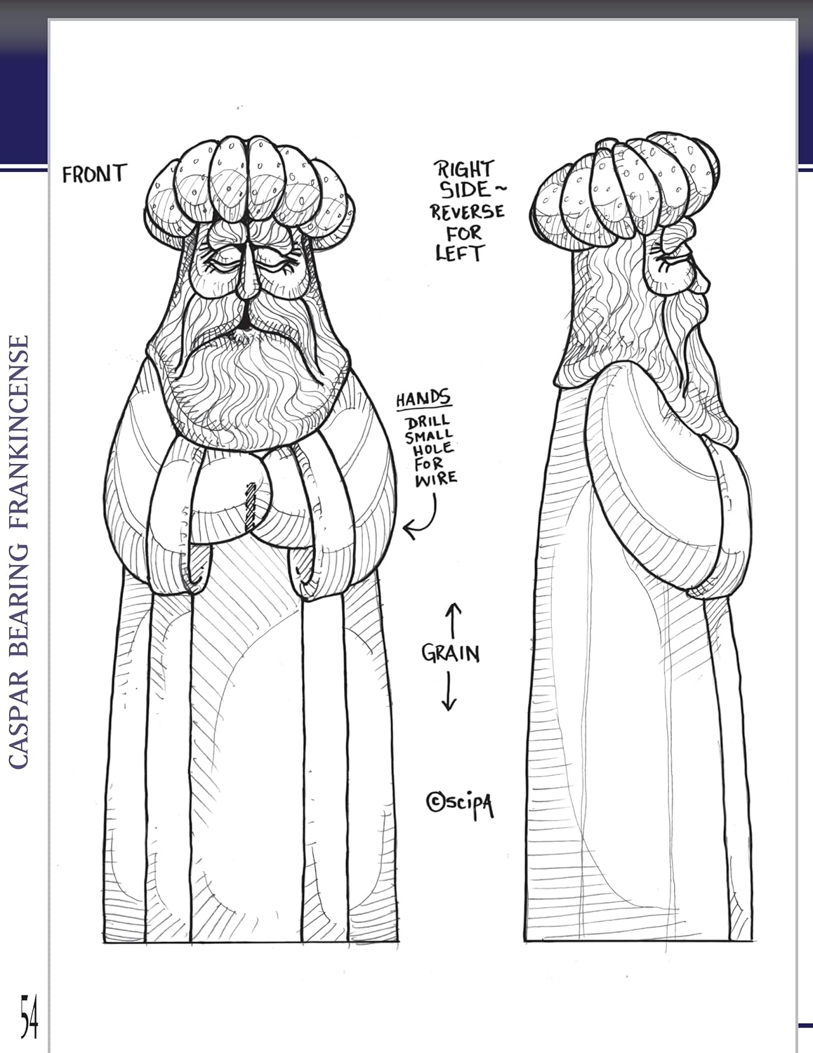 Woodcarving the Nativity in the Folk Art Style