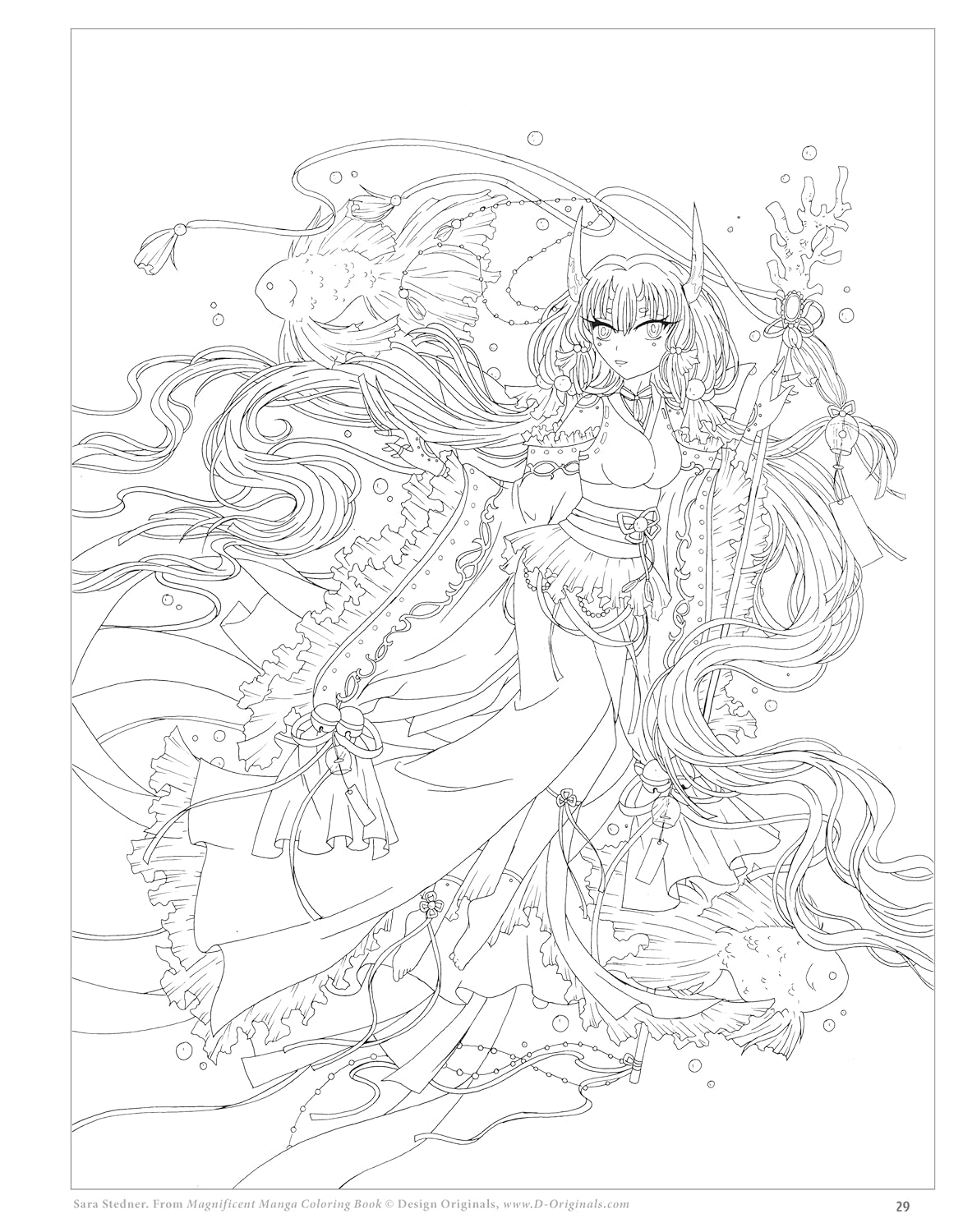 Magnificent Manga Coloring Book