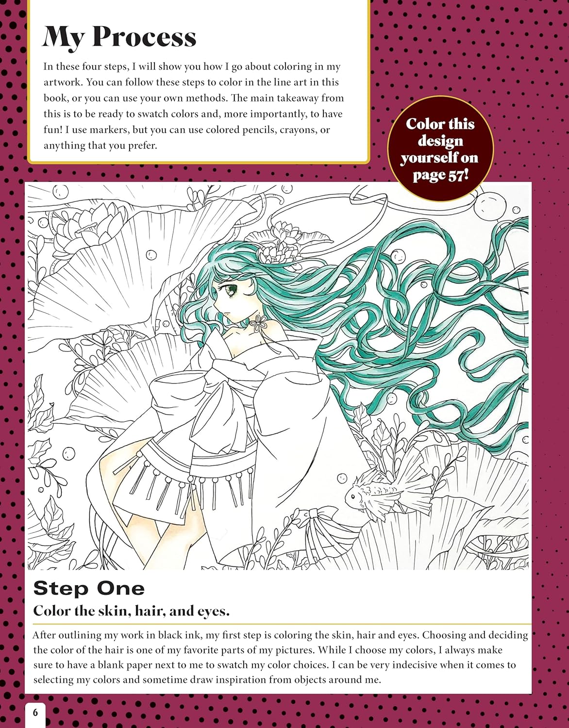 Magnificent Manga Coloring Book