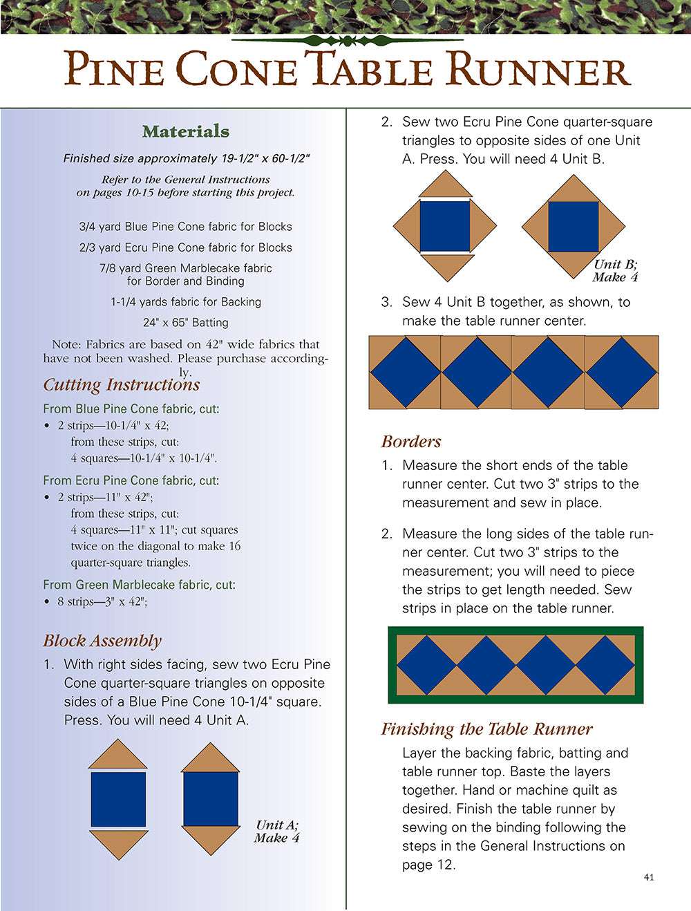 Granola Girl® Designs Northwoods Flannel Quilts & Projects - Fox Chapel Publishing Co.