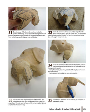 Cane Topper Woodcarving: Projects, Patterns, and Essential Techniques for  Custom Canes and Walking Sticks (Fox Chapel Publishing) Step-by-Step