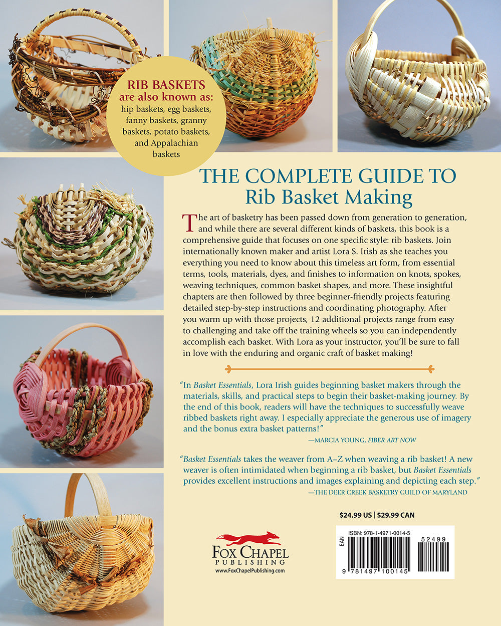 Basket Essentials: Rib Basket Weaving - Fox Chapel Publishing Co.