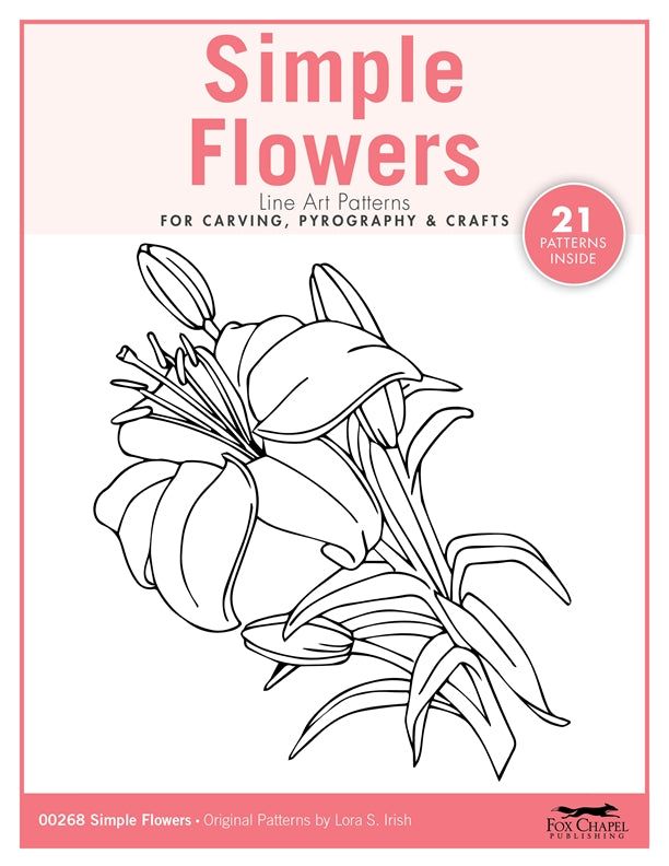 Simple Flowers Carving Patterns