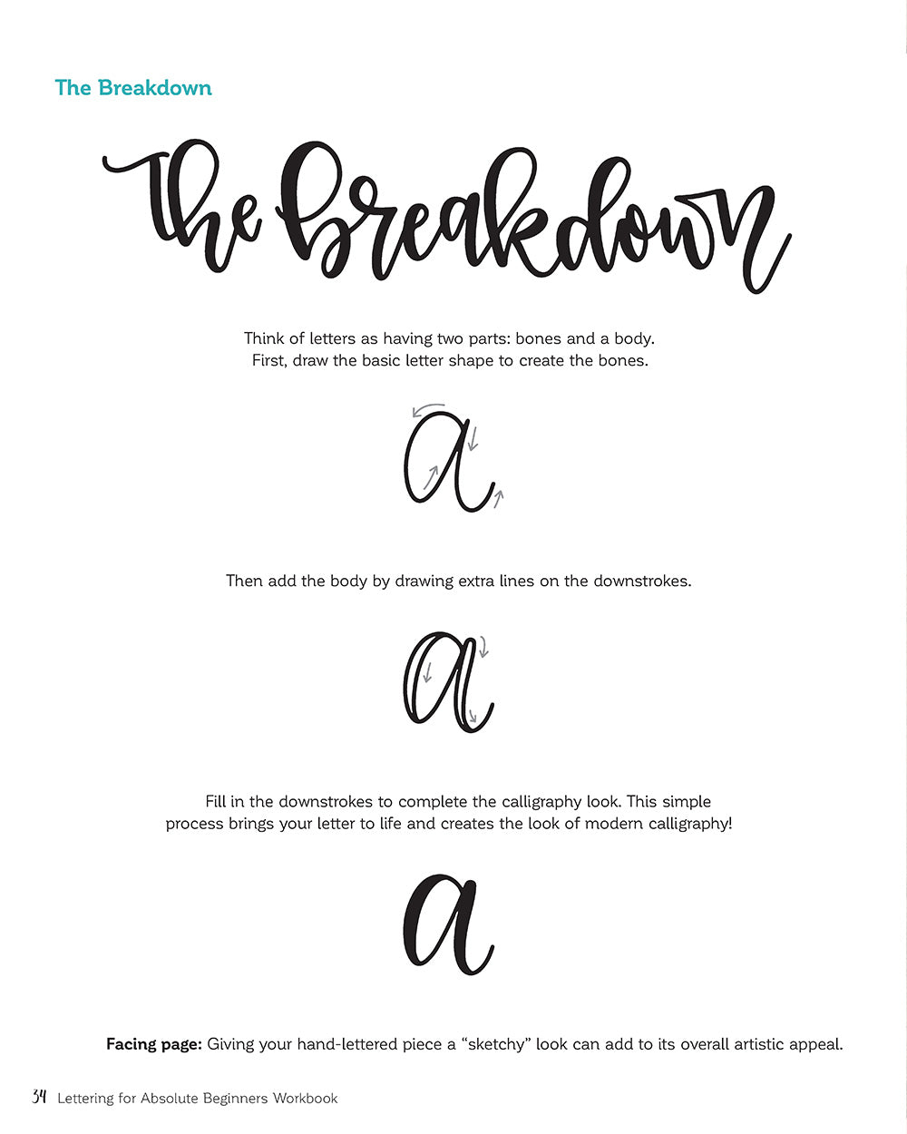 Lettering Chapter Lettering for Absolute Beginners Workbook – Fox Chapel Publishing Co.