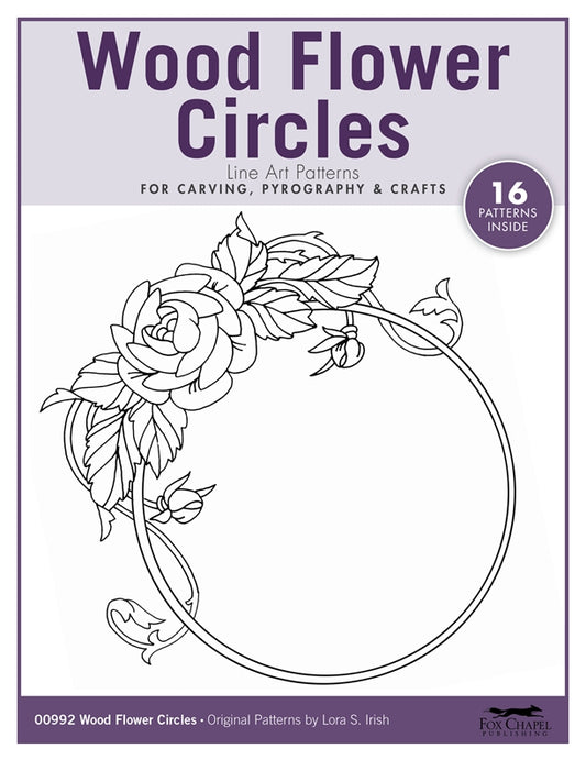 Wood Flower Circles Pattern Pack