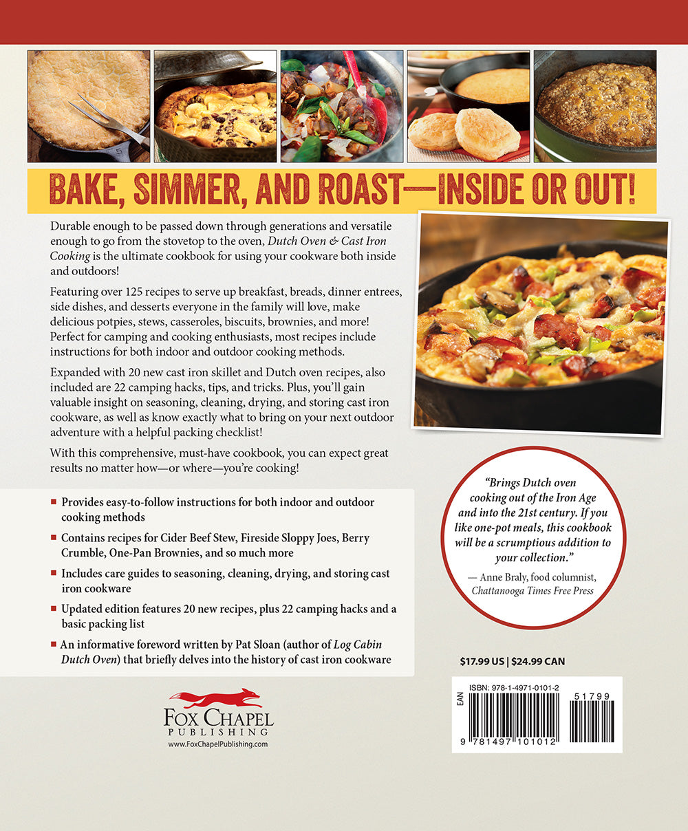 Dutch Oven and Cast Iron Cooking, Revised & Expanded Third Edition - Fox Chapel Publishing Co.