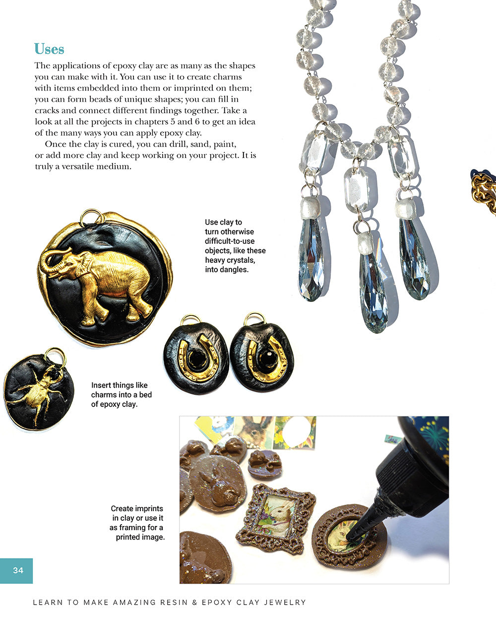 Learn to Make Amazing Resin & Epoxy Clay Jewelry - Fox Chapel Publishing Co.