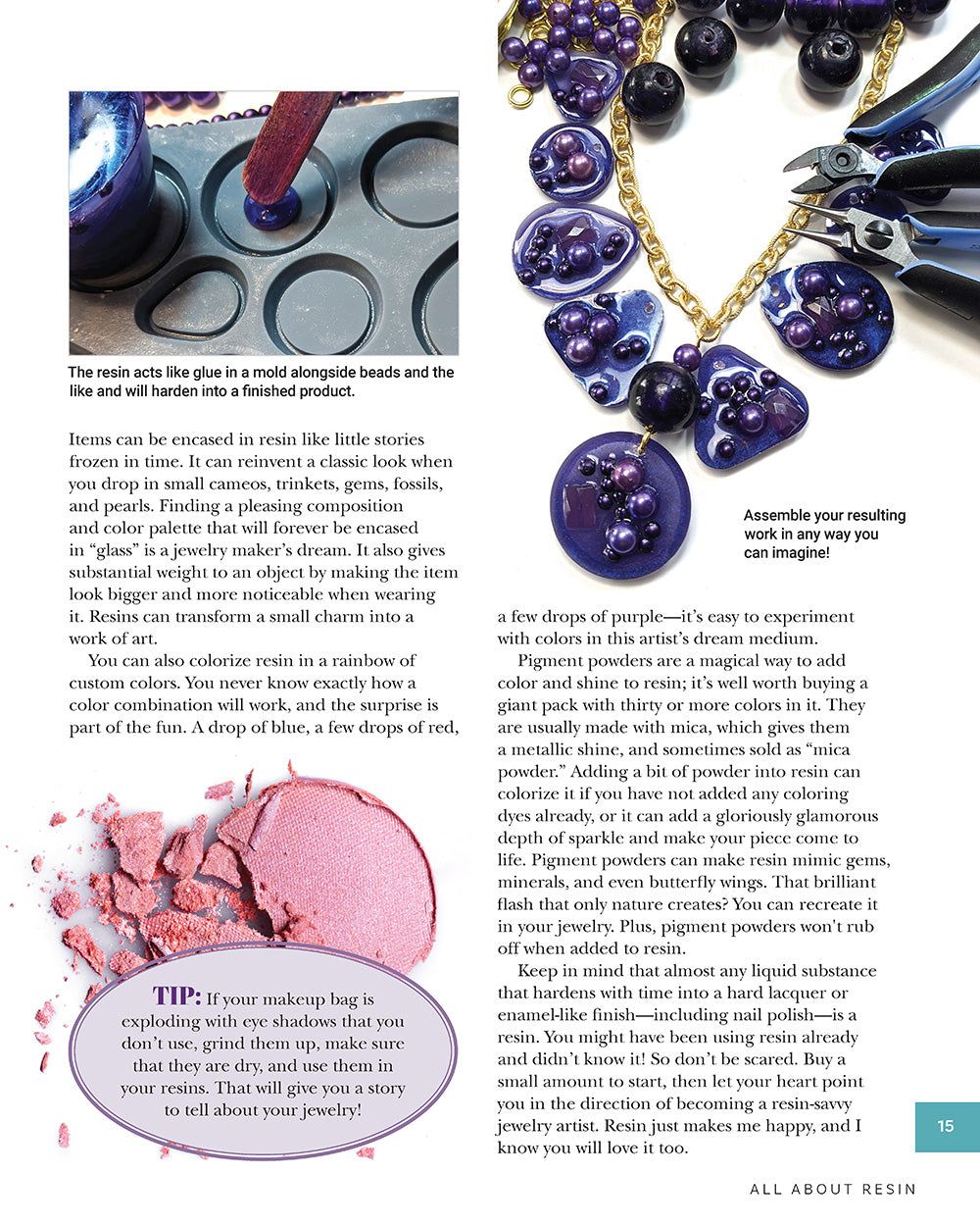 Learn to Make Amazing Resin & Epoxy Clay Jewelry - Fox Chapel Publishing Co.