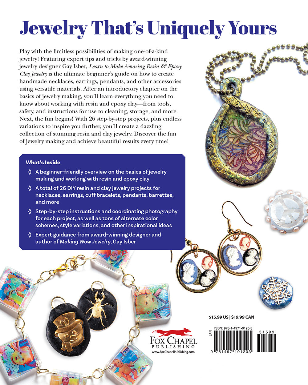 Learn to Make Amazing Resin & Epoxy Clay Jewelry - Fox Chapel Publishing Co.