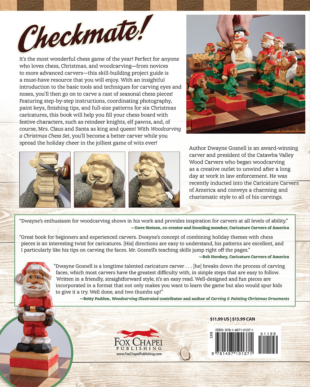 Woodcarving a Christmas Chess Set - Fox Chapel Publishing Co.