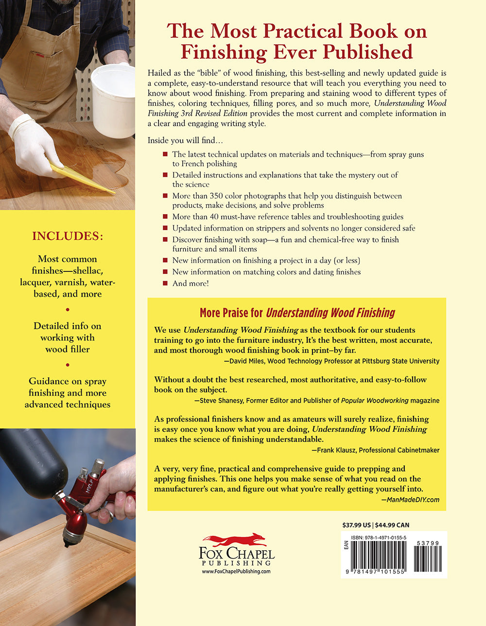 Understanding Wood Finishing, 3rd Revised Edition - Fox Chapel Publishing Co.