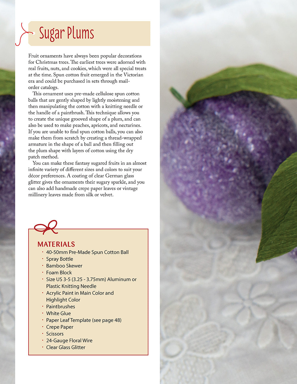Spun Cotton Christmas Ornaments - Fox Chapel Publishing Co.