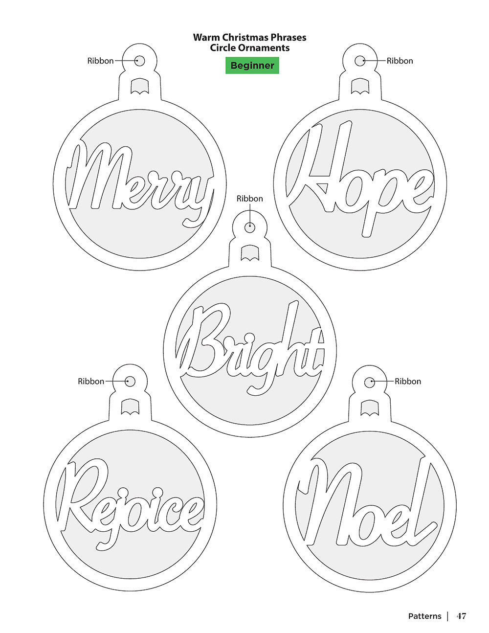 holiday scroll saw ornaments