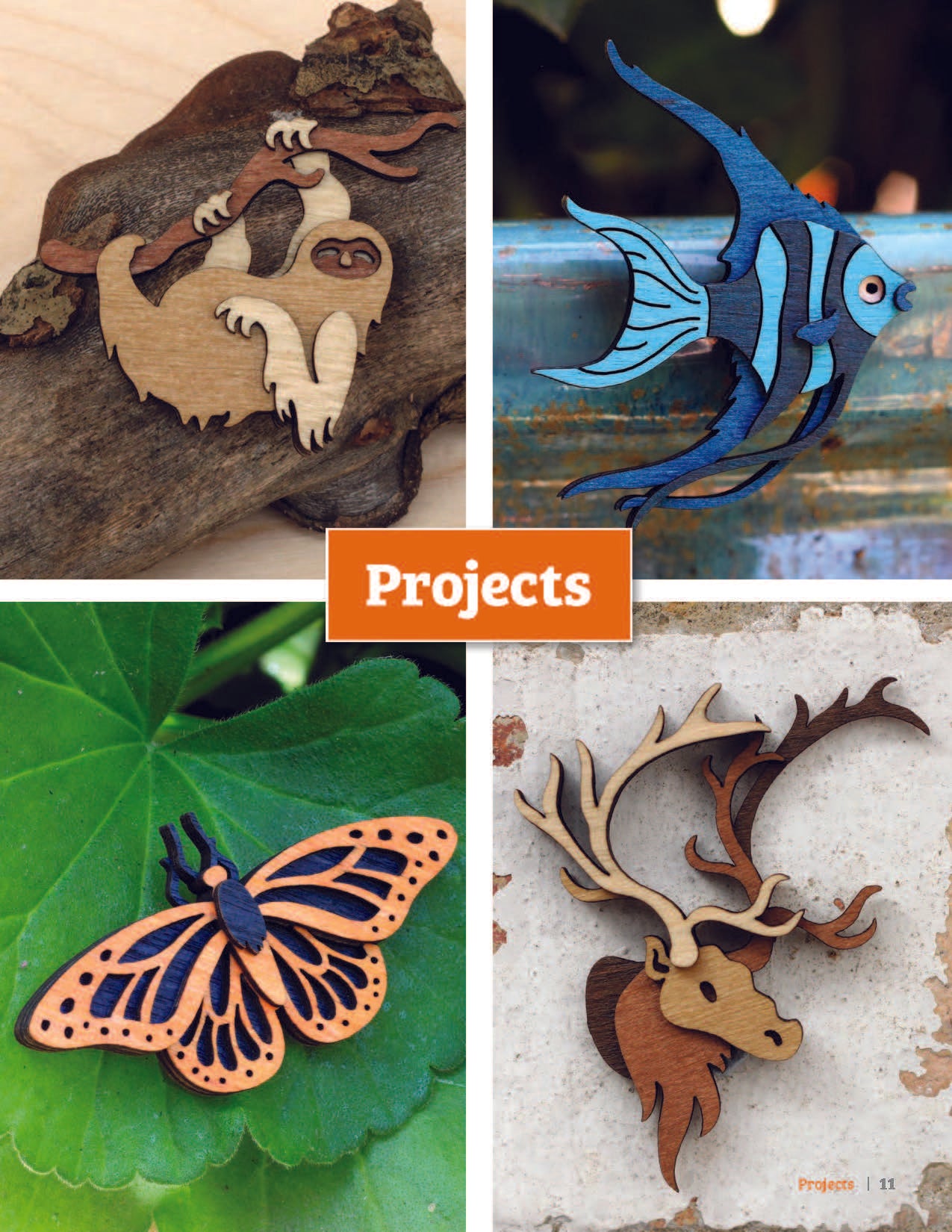 Layered Animal Projects for Your Laser Cutter and Scroll Saw - Fox Chapel Publishing Co.