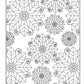 Modern Flowers Coloring Book