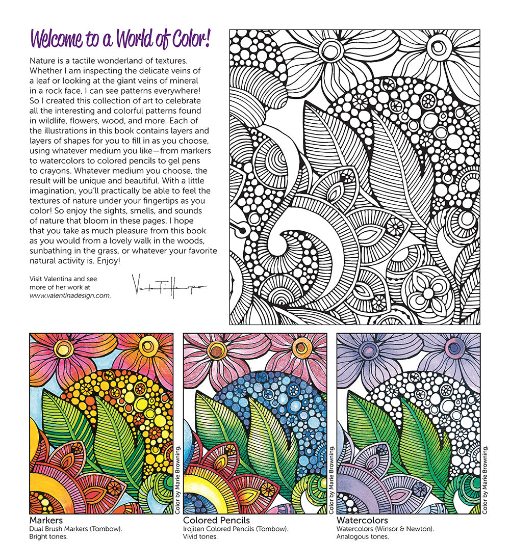 Creative Coloring Patterns of Nature - Fox Chapel Publishing Co.