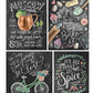 Chalk-Style Celebrations Coloring Book