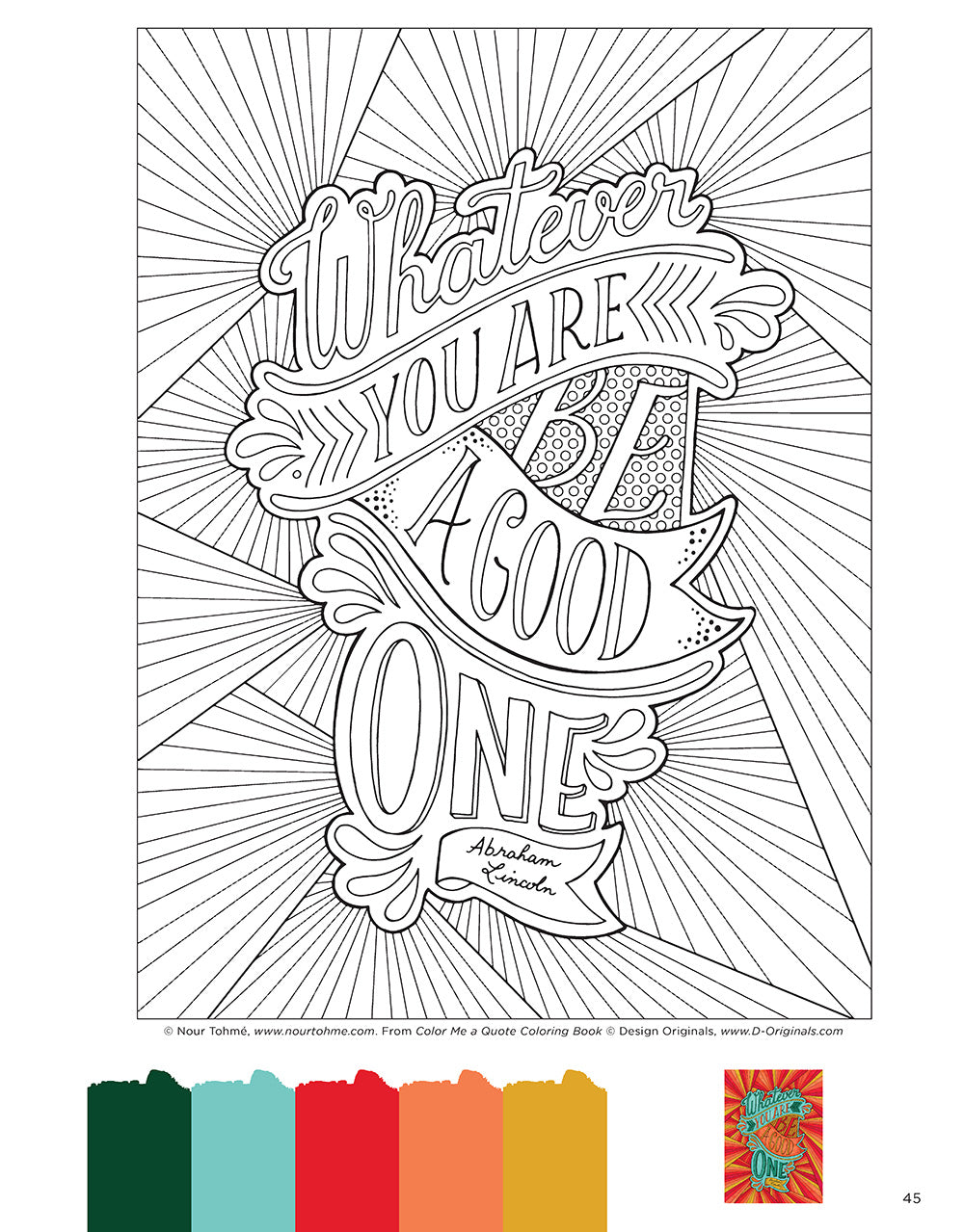 Color Me a Quote Coloring Book