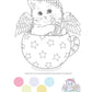 Teacup Kittens Coloring Book