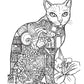 Happy Cats Coloring Book