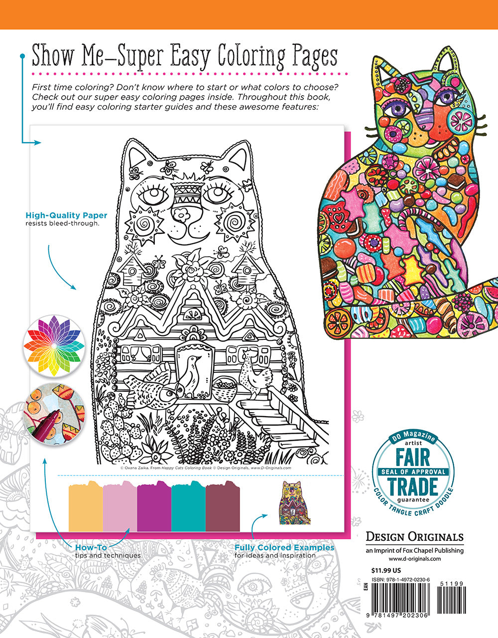 Happy Cats Coloring Book