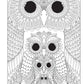 Hello Angel Owls Wild & Whimsical Coloring Collection