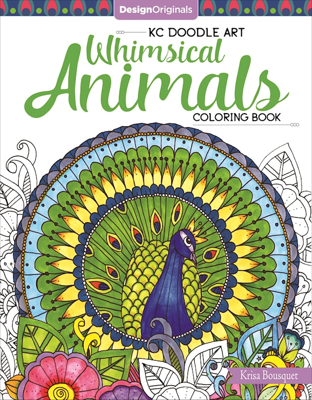 KC Doodle Art Whimsical Animals Coloring Book