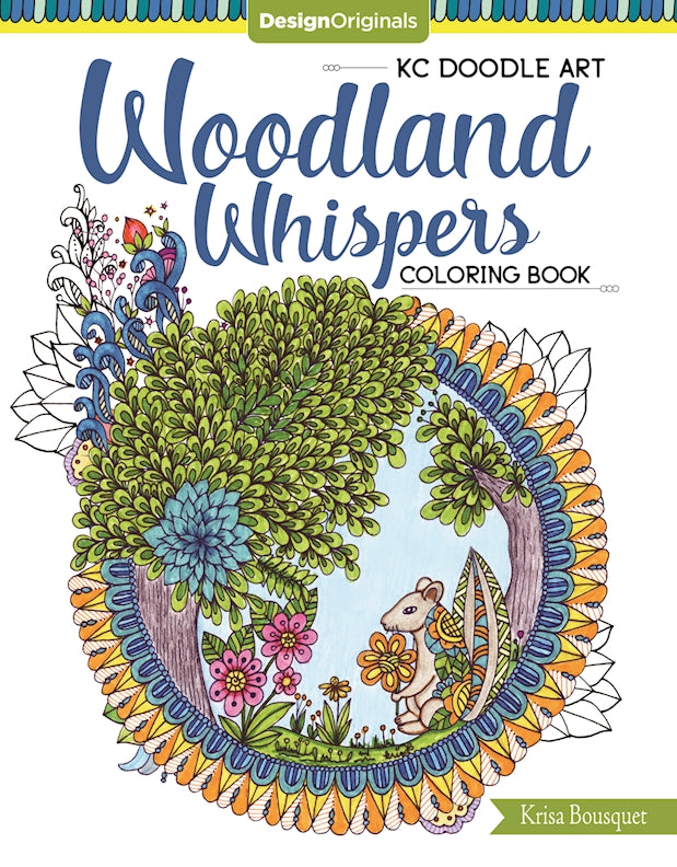 KC Doodle Art Woodland Whispers Coloring Book
