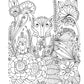 KC Doodle Art Woodland Whispers Coloring Book