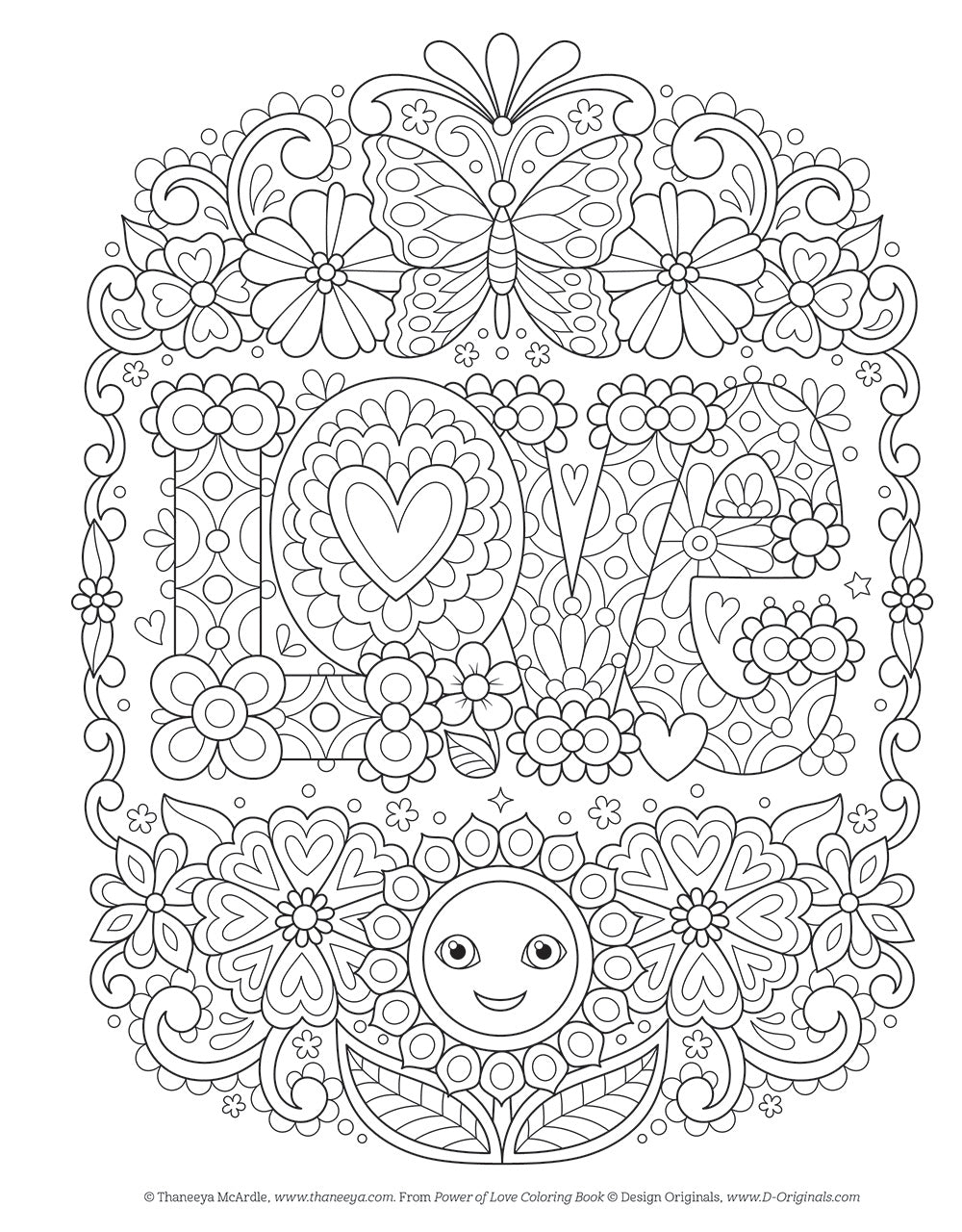 Power of Love Coloring Book