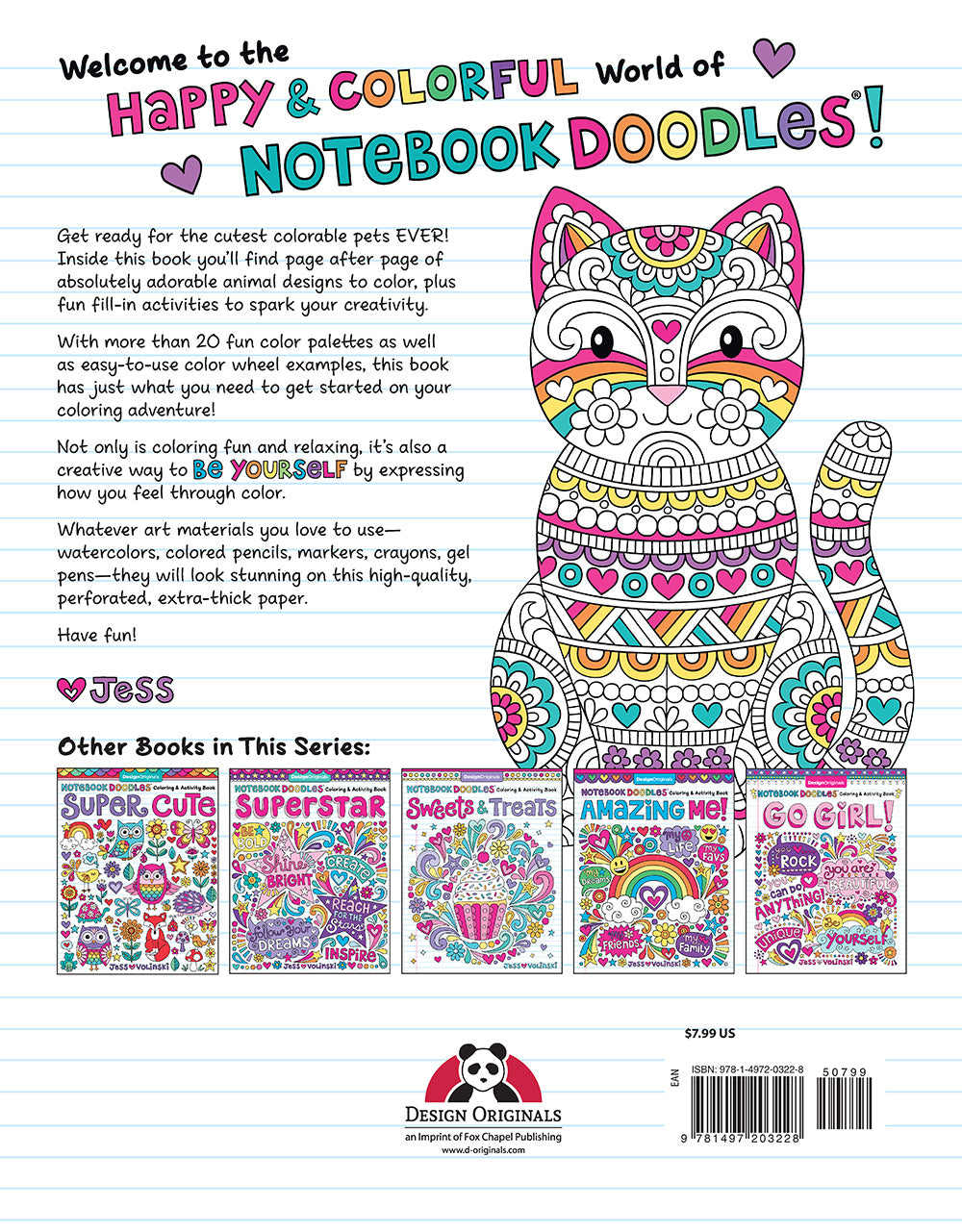Notebook Doodles Adorable Pets