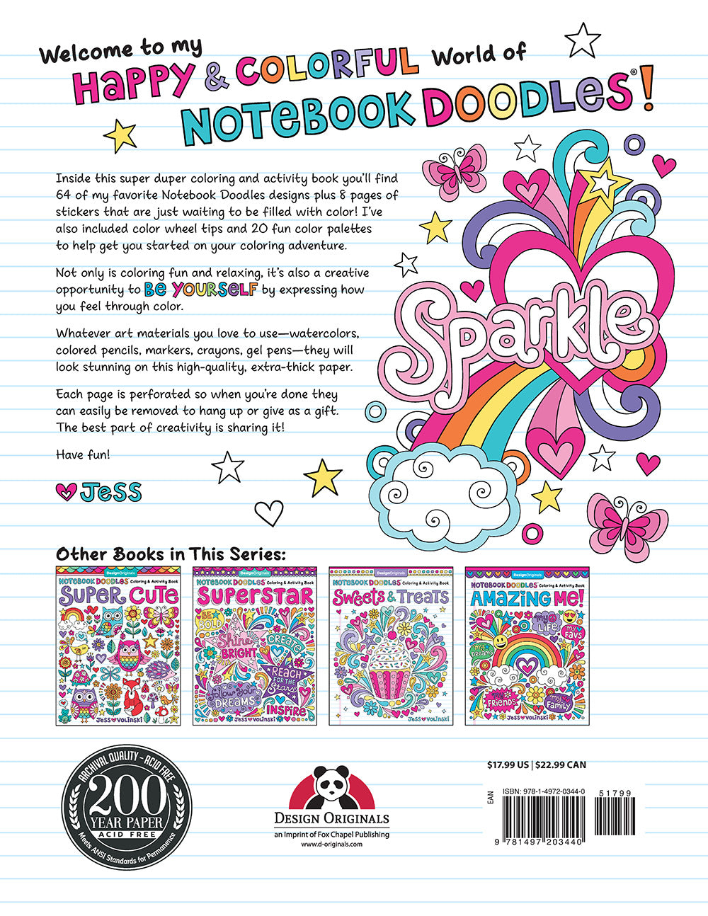 Notebook Doodles Super Duper Coloring & Activity Book