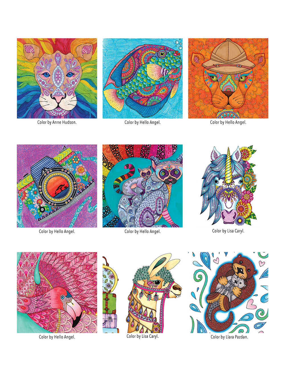 Hello Angel Fun & Fantastic Animals Adult Coloring Collection - Fox Chapel Publishing Co.