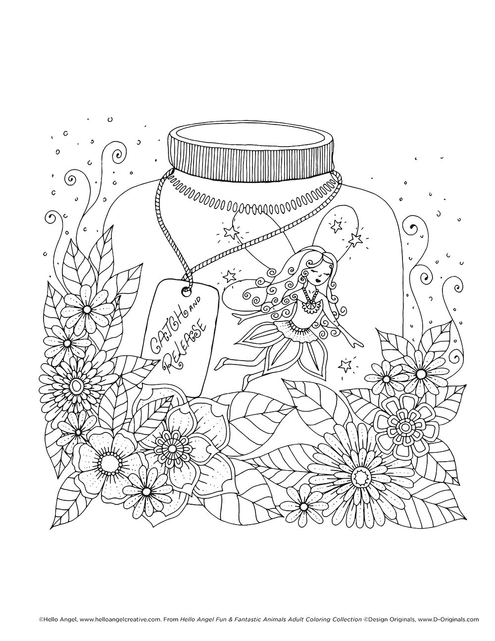 Hello Angel Fun & Fantastic Animals Adult Coloring Collection - Fox Chapel Publishing Co.