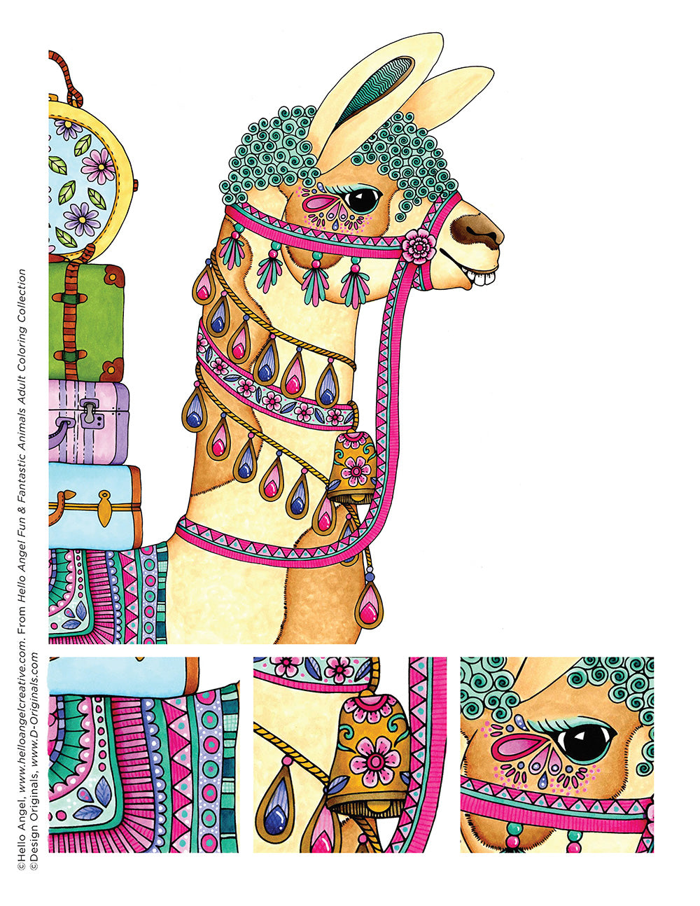 Hello Angel Fun & Fantastic Animals Adult Coloring Collection - Fox Chapel Publishing Co.